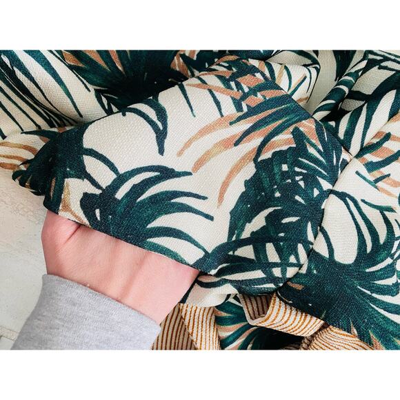 Patbo Wide leg Jumpsuit Tropical Palm 10 - Picture 5 of 7